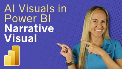 How to use the Narrative Visual with Copilot in Power BI - AI Visuals in Power BI