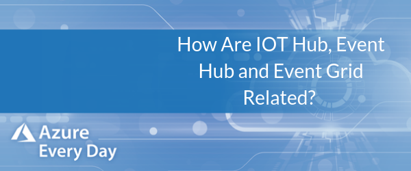 How Are IOT Hub, Event Hub and Event Grid Related_