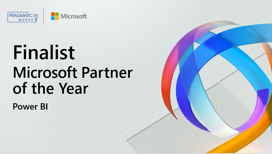 Pragmatic Works a Finalist - 2020 Power BI Microsoft Partner of the Year