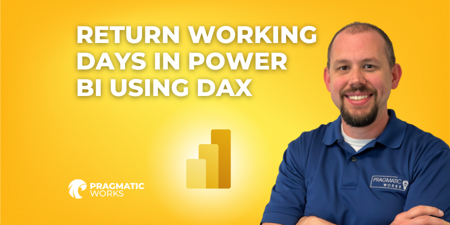 Return Working Days in Power BI using DAX