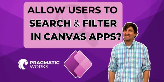 Search & Filter with Canvas Apps