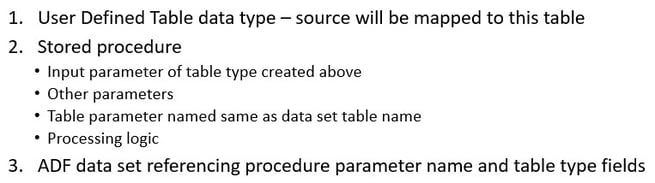 Using Stored Procedure in Azure Data Factory