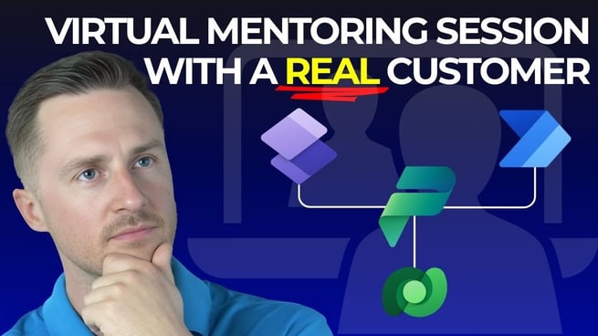 Power Platform Live Virtual Mentoring Session with a REAL Pragmatic Works Customer