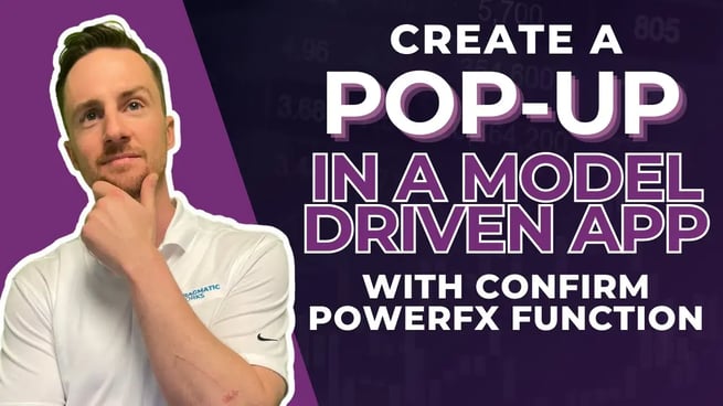 How to Create a Pop Up in a Model Driven App with the 'Confirm' PowerFX function!