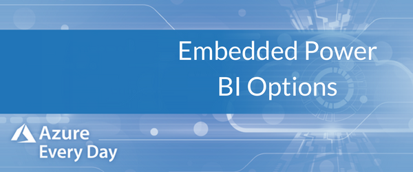 Embedded Power BI Options
